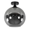23220175 Globe plafondlamp zwart met smoke titanium glas 30cm.jpg