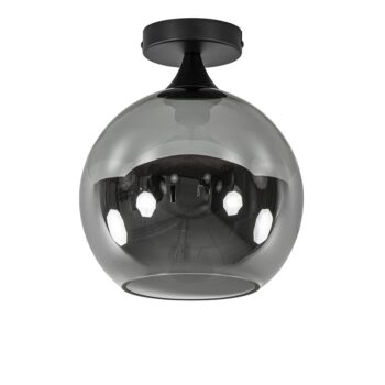 23220176 Smoke titanium plafondlamp 25cm met zwart.jpg