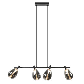 23400013 Moderne LED hanglamp zwart met smoke glas.jpg